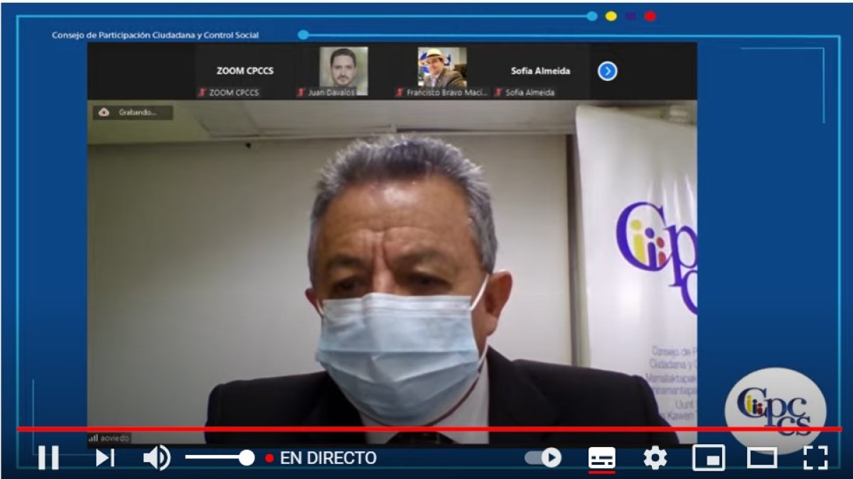 El secretario general del Consejo, durante la sesión de la noche del 18 de septiembre, dio lectura a un informe sobre la situación de la Defensoría del Pueblo.