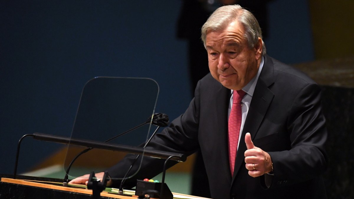 Fotografía del secretario general de la ONU, António Guterres.