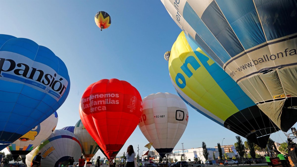 Imagen de archivo de un festival globos aerostáticos en Igualada (Barcelona).