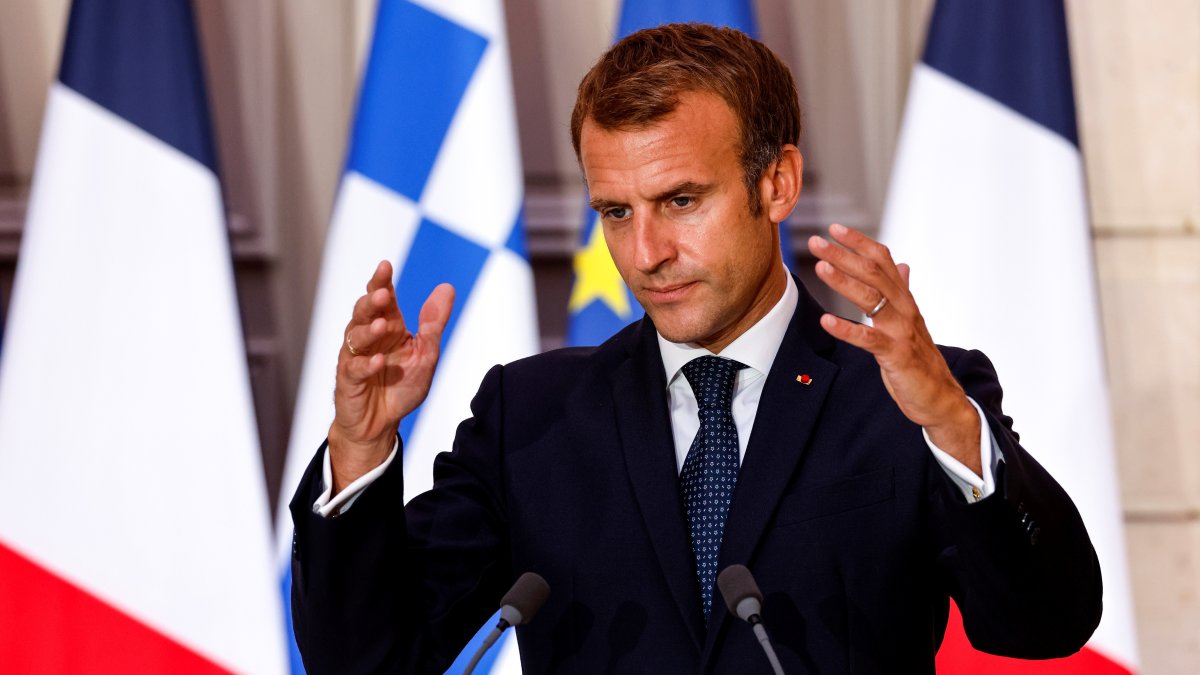 El presidente de Francia, Emmanuel Macron, pidió a los europeos asumir su propia protección.
LUDOVIC MARIN / EFE