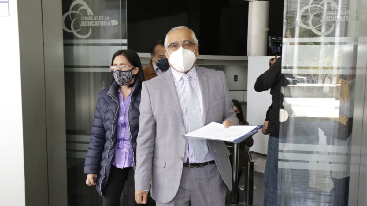 Pedido. Ciro Guzmán y Gabriela Beltrán fueron a la Judicatura.