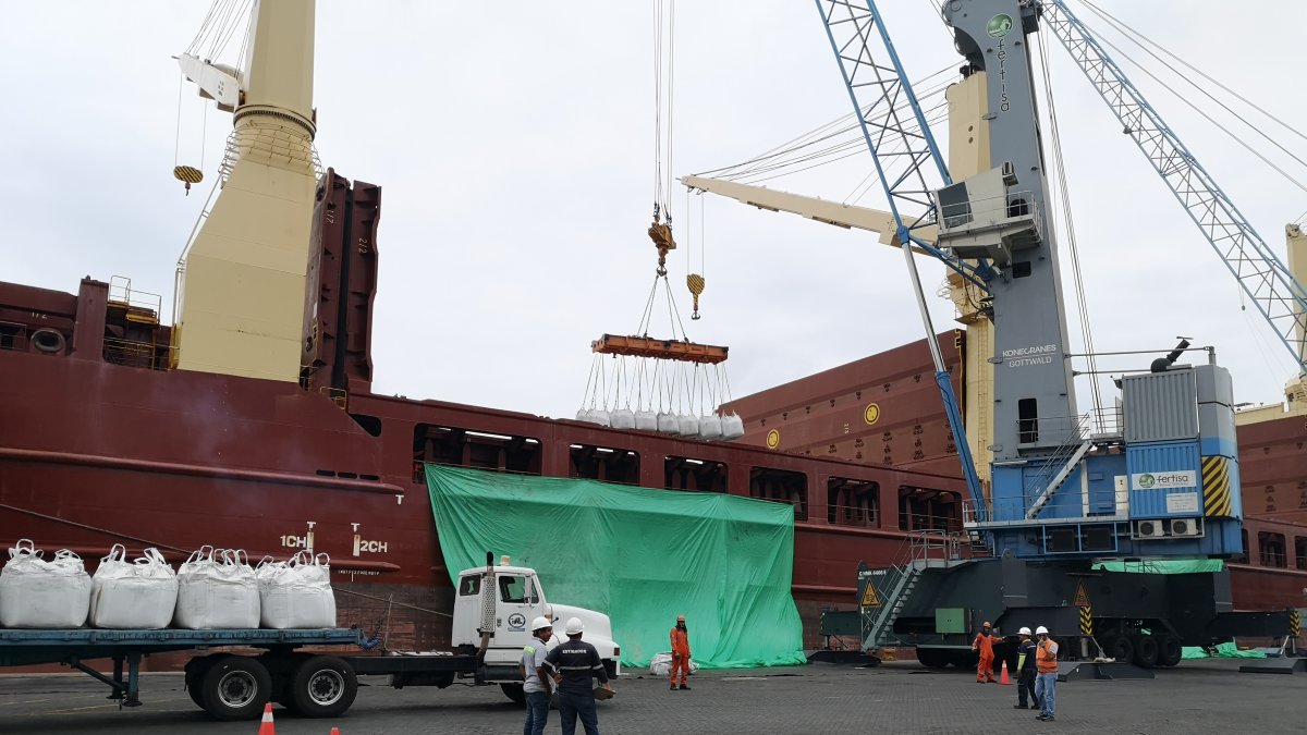 Fertisa es una terminal por donde ha salido cobre