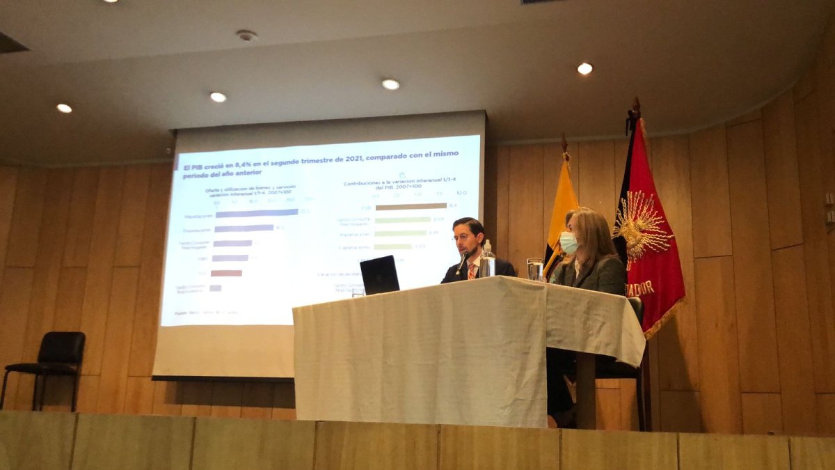 Guillermo Avellán, gerente del BCE, dio a conocer las cifras del crecimiento económico