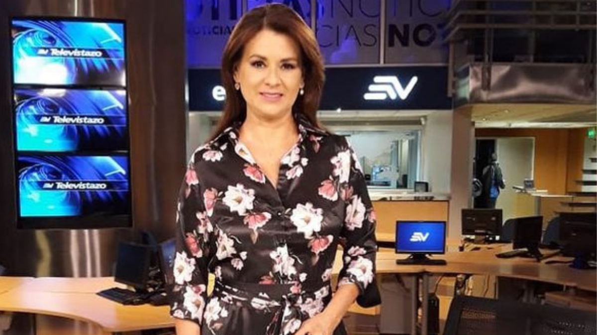 Teresa Arboleda en el estudio de Televistazo.