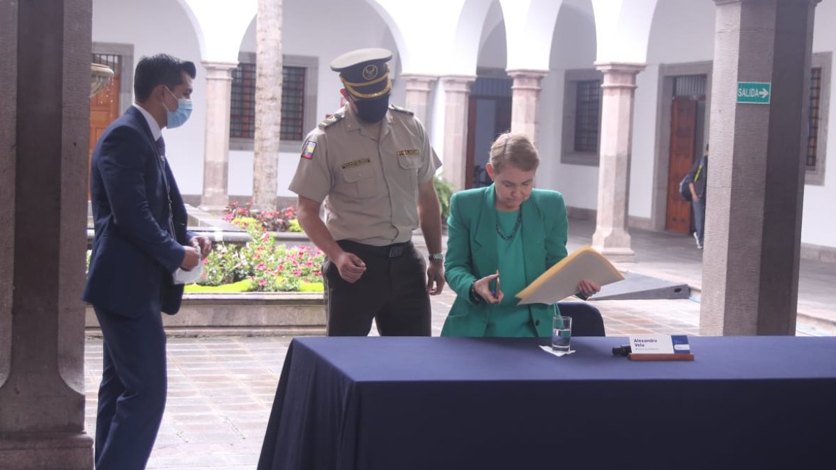 Balance. La ministra de Gobierno presentó un balance de los diálogos con la agrupación indígena.