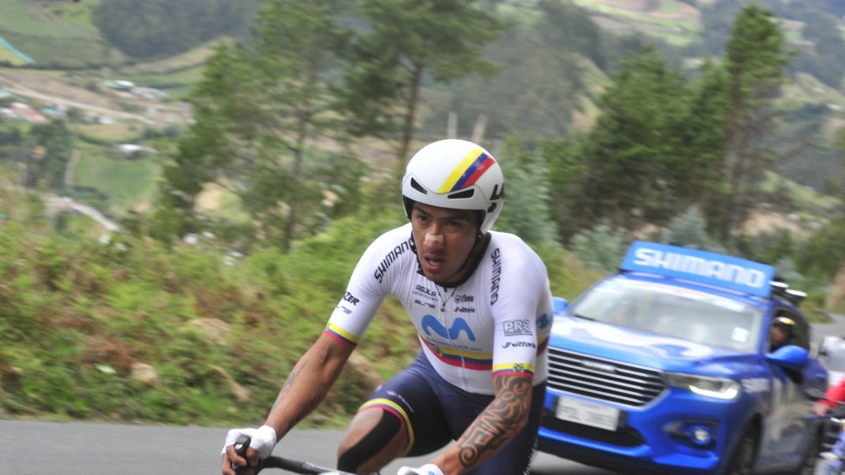 Jorge Montenegro (Movistar Team Ecuador) fue protagonista en la Vuelta a Nariño