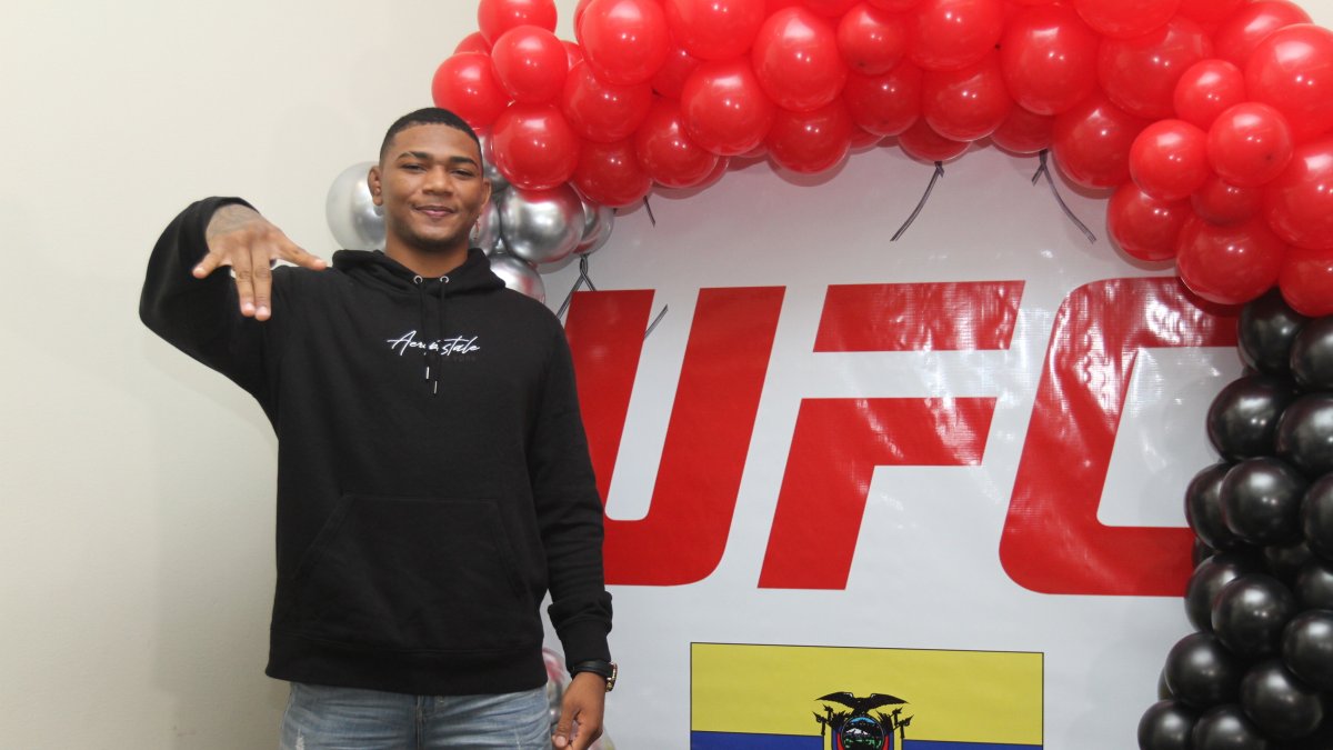 Michael Morales se mostró muy contento de estar de vuelta en Ecuador y agradeció el apoyo recibido.