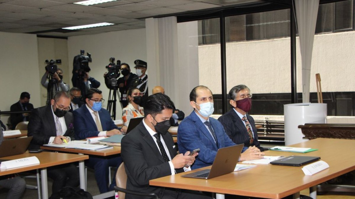 Diligencia. La audiencia se instaló pasadas las 08:00 en la Corte Nacional