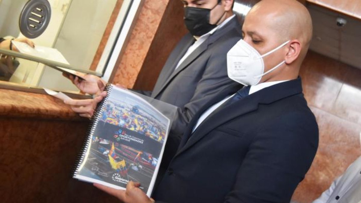 El secretario Nacional de Planificación, Jairón Merchán, presentó el pasado 21 de septiembre el Plan Nacional de Desarrollo a la Asamblea.