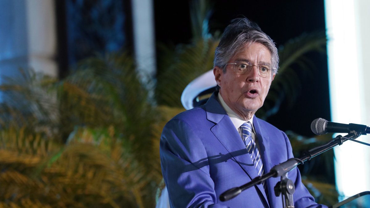 Referencial. Guillermo Lasso en su discurso el 9 de octubre en Guayaquil.