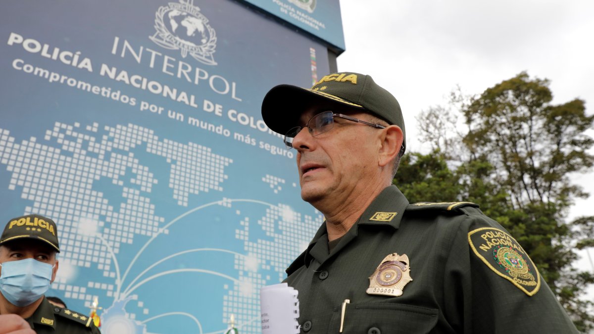 El director de la Policía Nacional de Colombia, general Jorge Luis Vargas, en una fotografía de archivo.