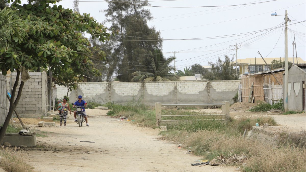Barrio 24 de Mayo. En este vecindario del norte, no hay calles pavimentadas y peor aún aceras. La maleza ronda las casas y hasta los pasos improvisados para cruzar sobre las zanjas.