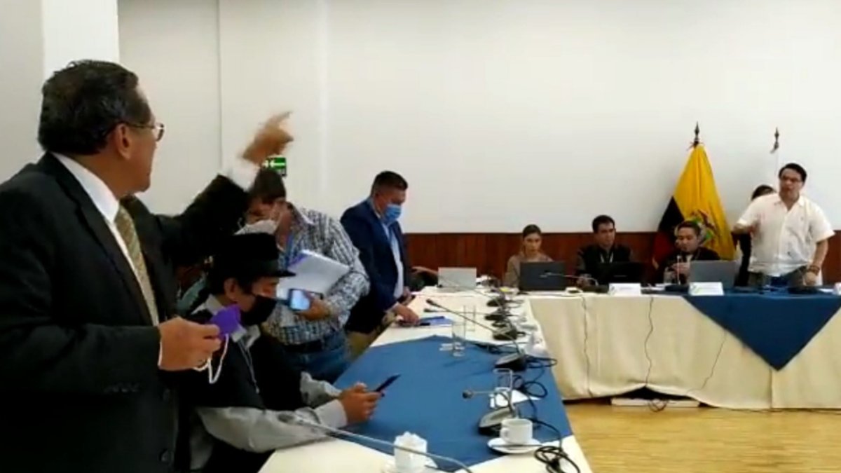 Asamblea. Los legisladores Luis Almeida y Fernando Villavicencio se gritaron en plena sesión.