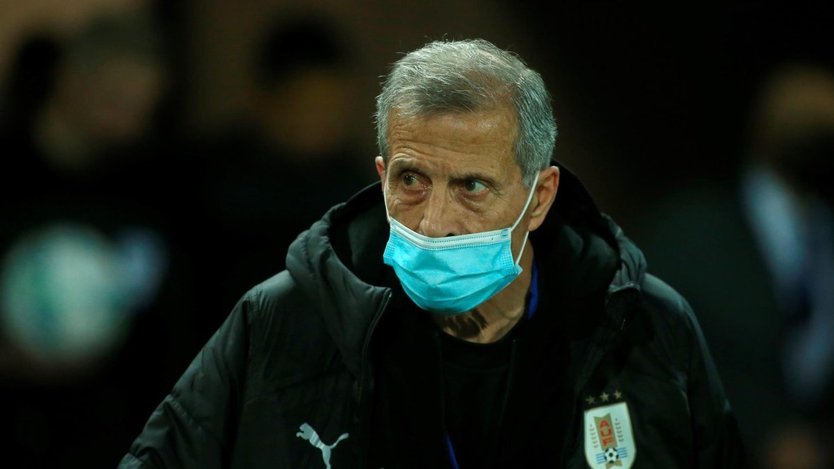 Fotografía de archivo de Óscar Washington Tabárez director técnico de Uruguay.