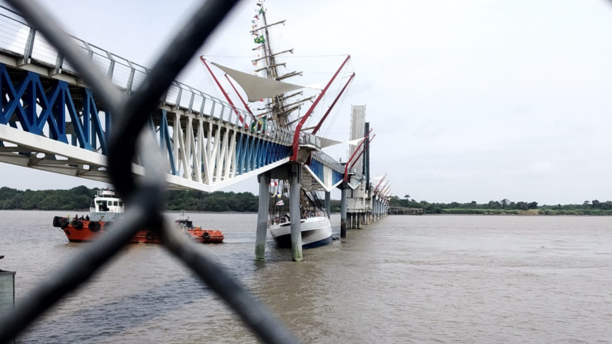 Así quedó la estructura, tras el accidente.