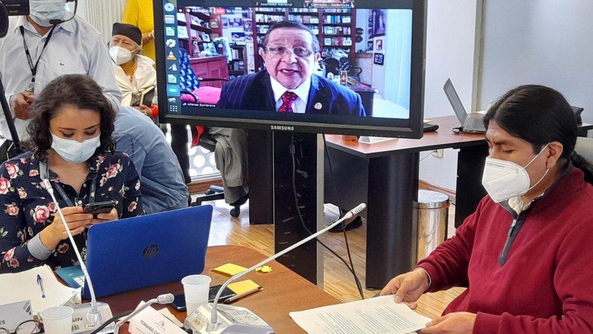 Constitucionalista. Alfonso Zambrano Pasquel, abogado de Rafael Correa en el Caso Sobornos, fue llamado a la comisión en calidad de experto.