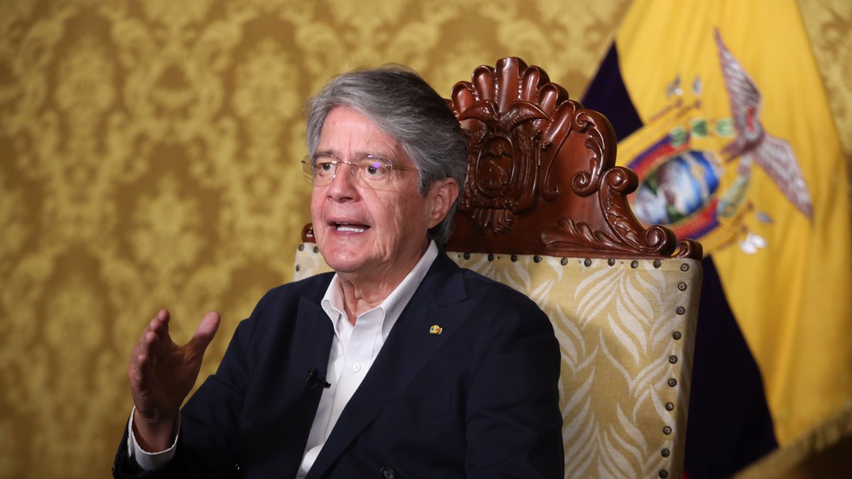 El presidente Lasso, el pasado 4 de octubre, en un pronunciamiento sobre los Pandora Papers.