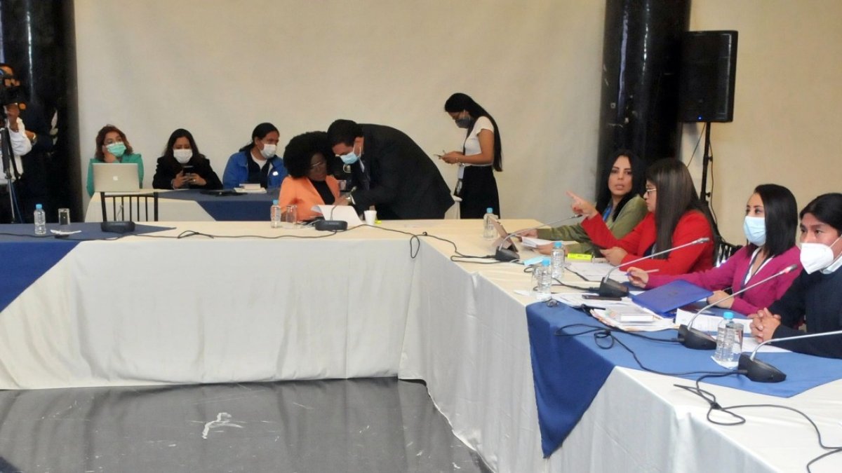 Expectativa. El Salón de los Presidentes, reservado para los actos oficiales de la Asamblea, fue destinado el miércoles para la sesión de la Comisión.