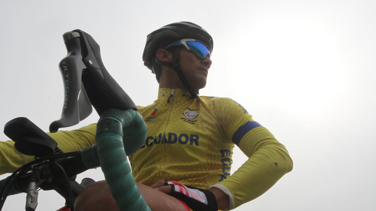 Érick Sarango se exige a fondo en los entrenamientos con el fin de darle más logros al país.