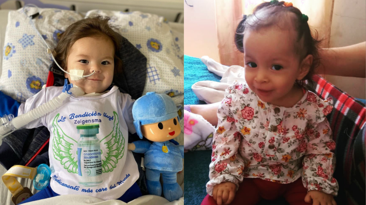 En la foto: DerEK Y Nohelia, niños que padecen Atrofia Muscular Espinal tipo I.