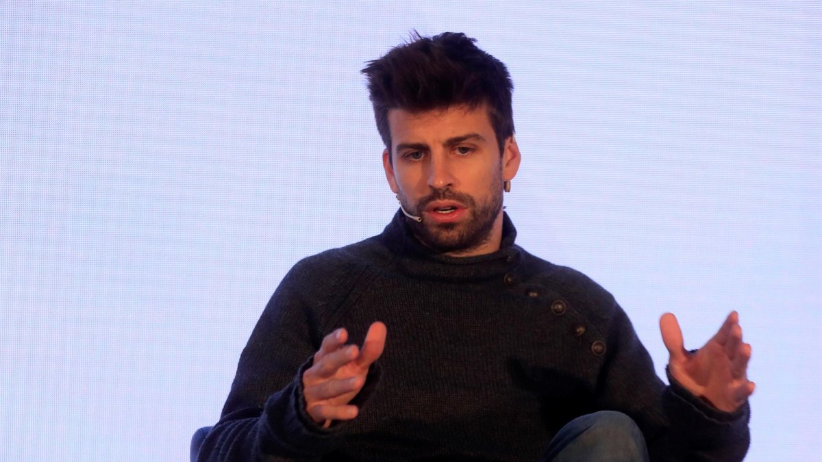 El futbolista Gerard Piqué, durante su intervención en un evento de Kosmos Sports Summit.