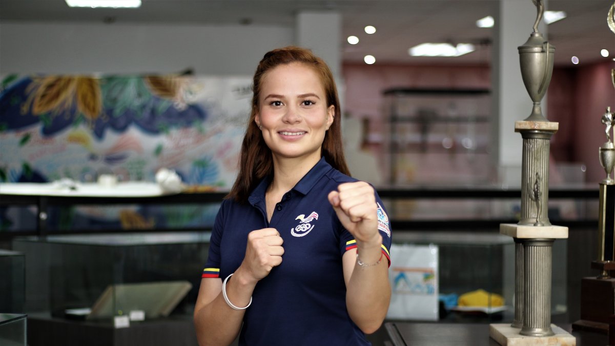 Valeria Echever, karateca ecuatoriana, logró el cetro panamericano en Uruguay.