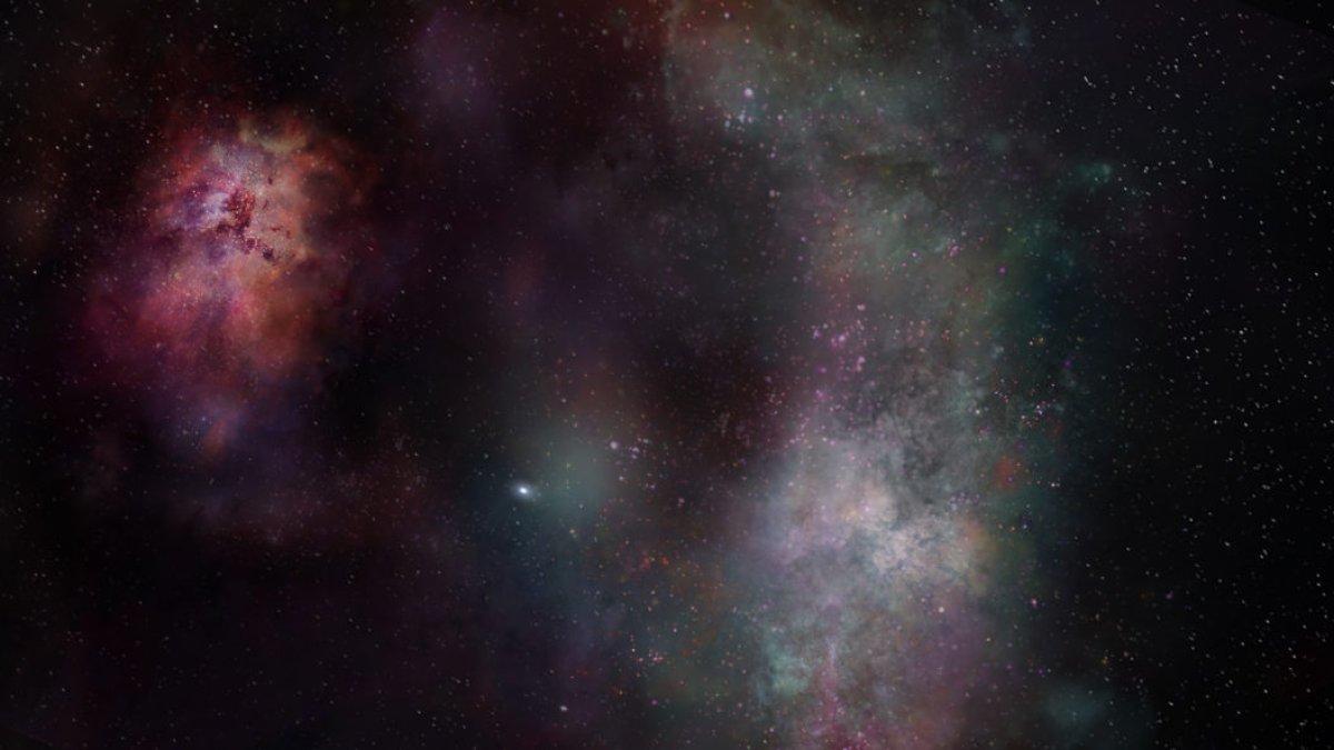 Las observaciones realizadas con el Atacama Large Millimeter/submillimeter Array (ALMA) han permitido detectar moléculas de agua y monóxido de carbono en la galaxia más grande de las dos.