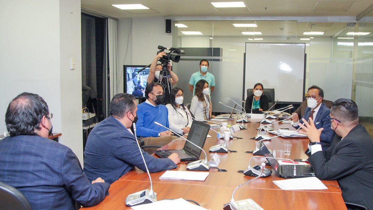 Una de las reuniones de la Comisión de Régimen Económico, donde hoy pidió disculpas Diego Ordóñez.