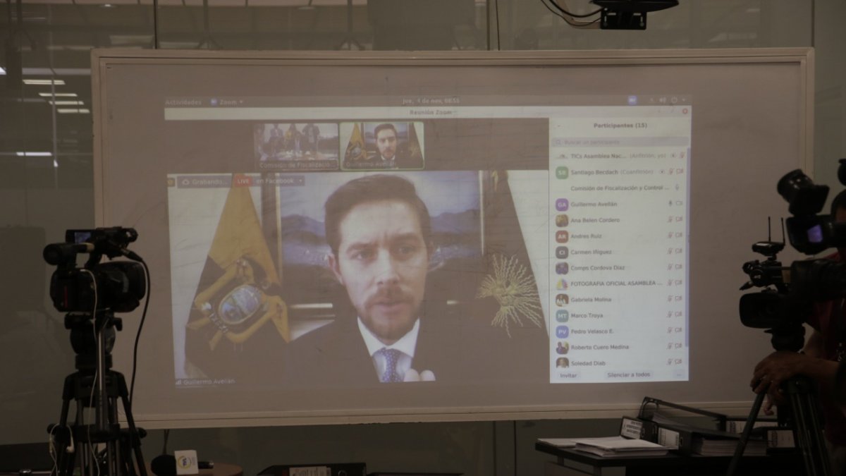 Fiscalización. Guillermo Avellán, gerente del Banco Central, dijo en la Comisión de Fiscalización que a través del sistema Sucre se realizaron operaciones irregulares.