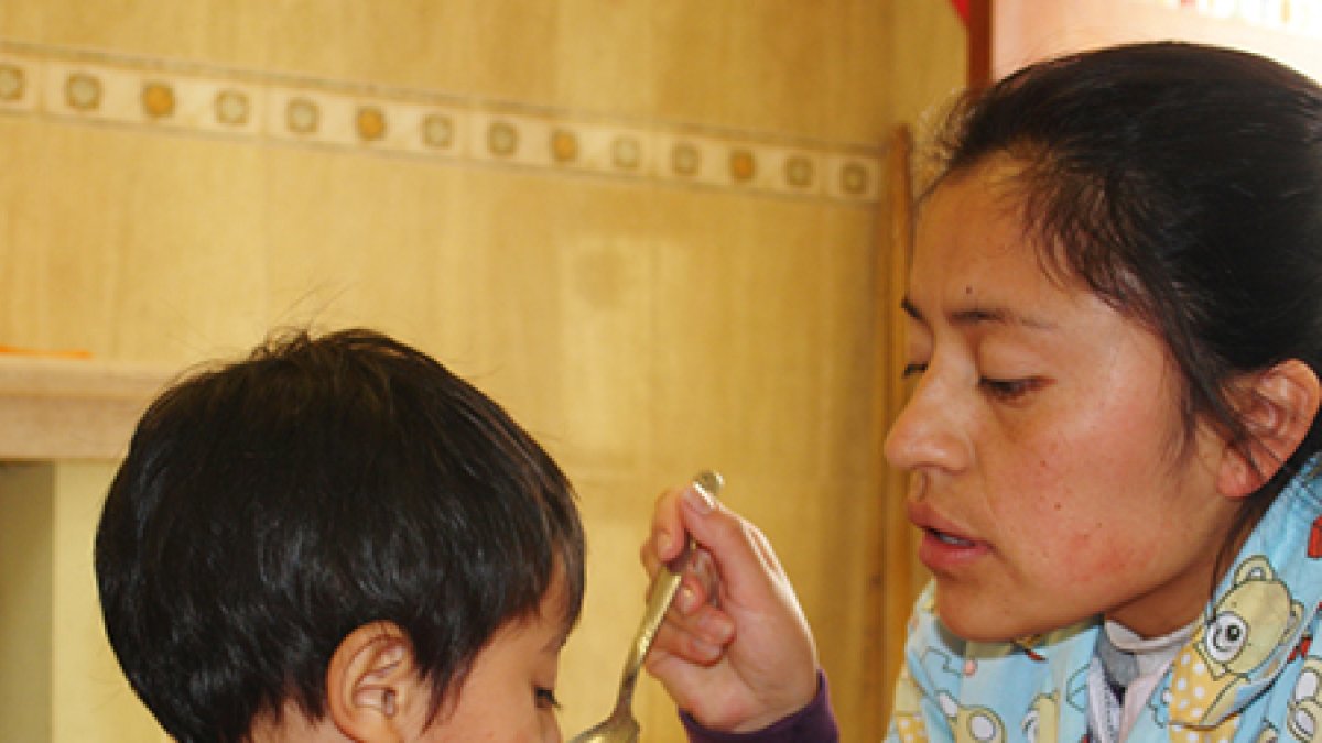 Las autoridades estiman que la desnutrición crónica infantil en el país está en alto porcentaje y ofrecen reducirlo