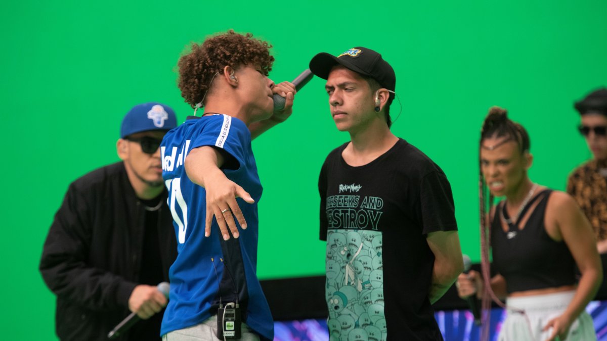 Imagen cedida de Exodo Lirical (d) y Mac (i) en la pasada Red Bull Internacional.