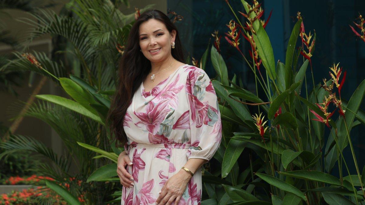 Carolina Llanos de 42 años, esposa de Galo Lara y madre de tres hijos