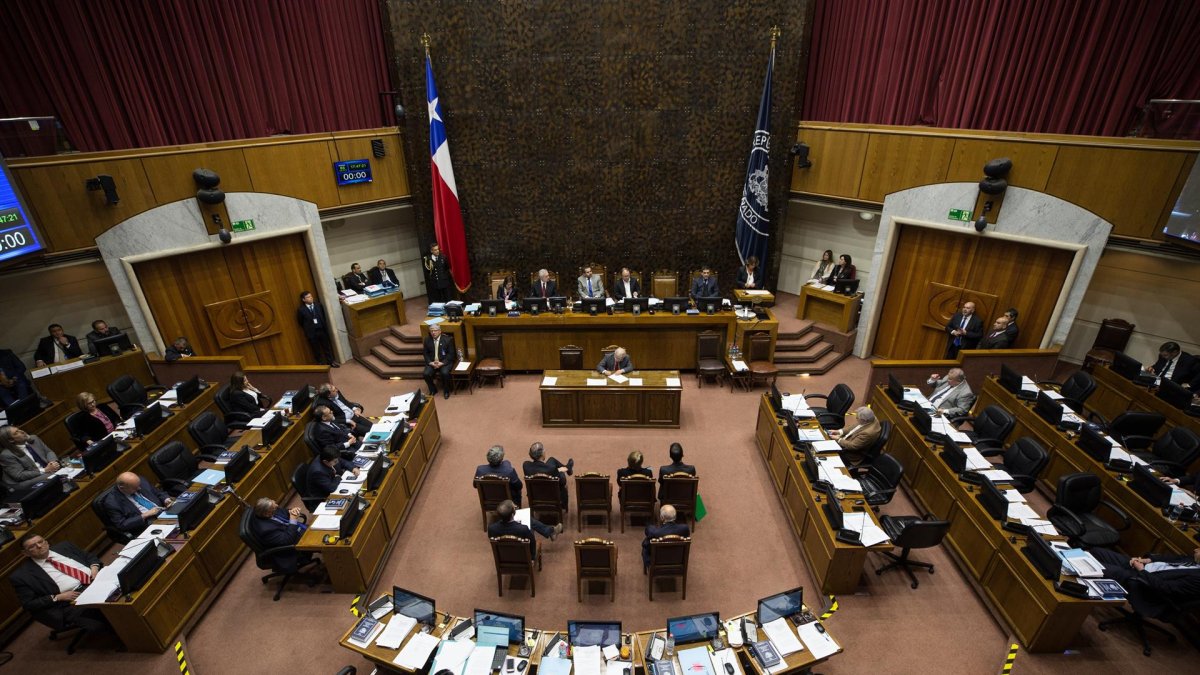 Vista del Senado chileno, donde será votado un proyecto de ley que permitiría legalizar el matrimonio entre personas del mismo sexo en Chile.