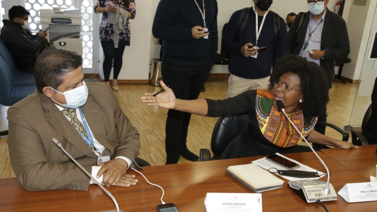 Vociferante. La correísta Paola Cabezas no habló: gritó. A Édgar Quezada le dijo que se dedique a otra cosa.