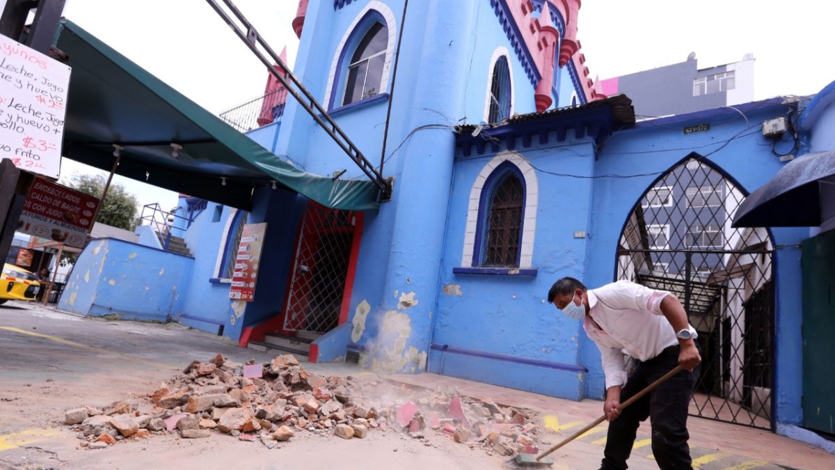 Afectación. Varios edificios sufrieron daños a su mampostería y estructura.