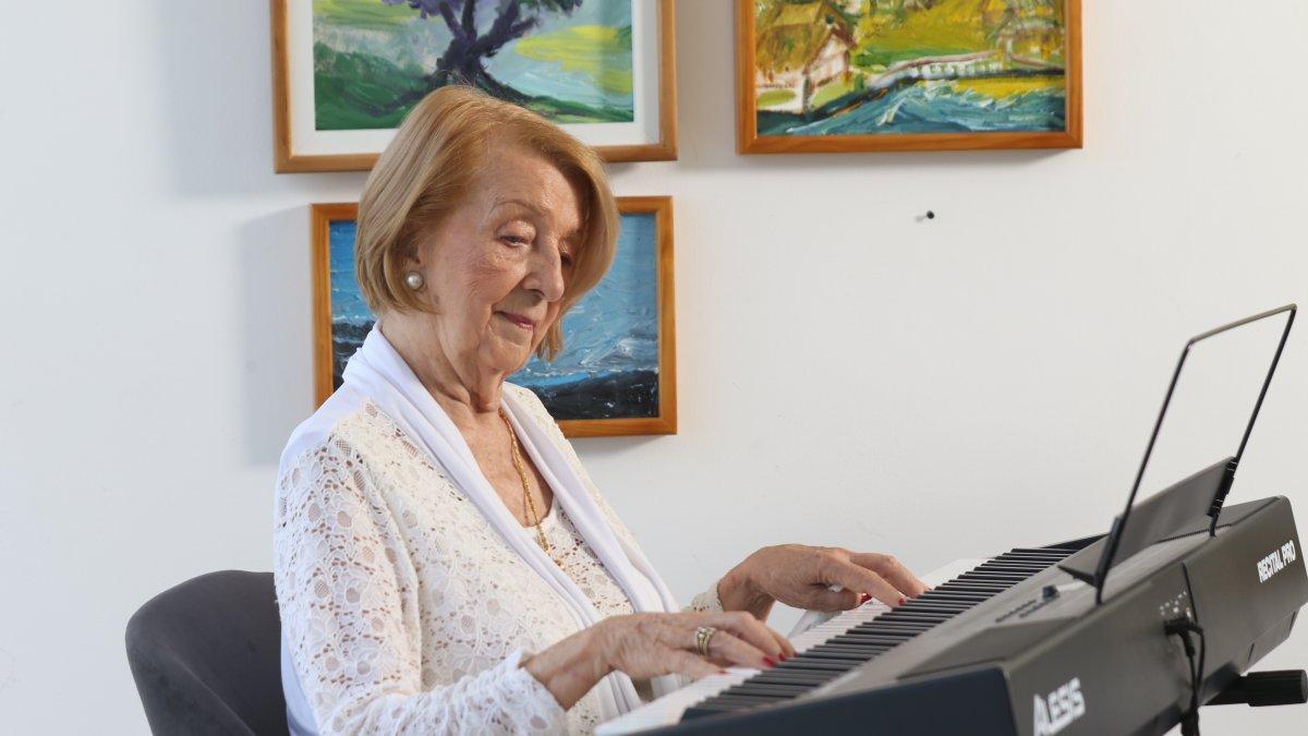 Inge Bruckmann durante la pandemia