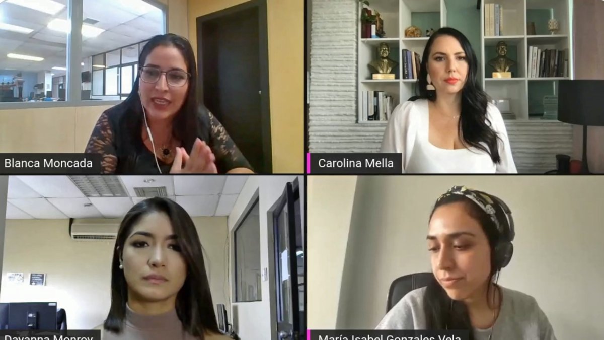 Dayanna Monroy, Carolina Mella y María Isabel Gonzales, en entrevista con este Diario.