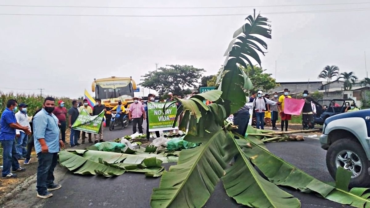 Con racimos y neumáticos agricultores de los Ríos bloquearon las vías en octubre pasado, la quinta paralización del año.