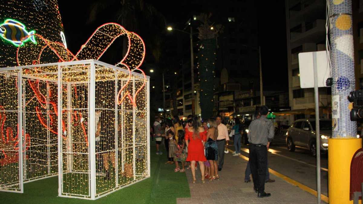 Estos objetos acompañarán al árbol de 7 metros en el malecón.