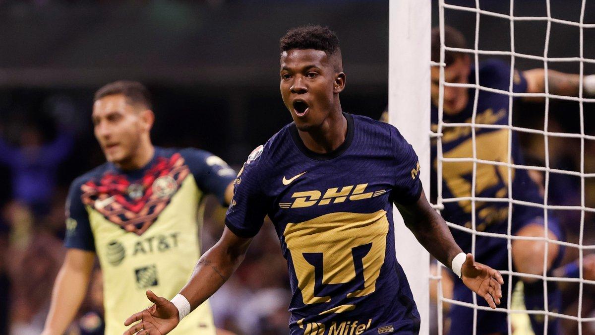Washington Corozo, ofensivo ecuatoriano de Pumas, fue clave en la victoria de su conjunto.