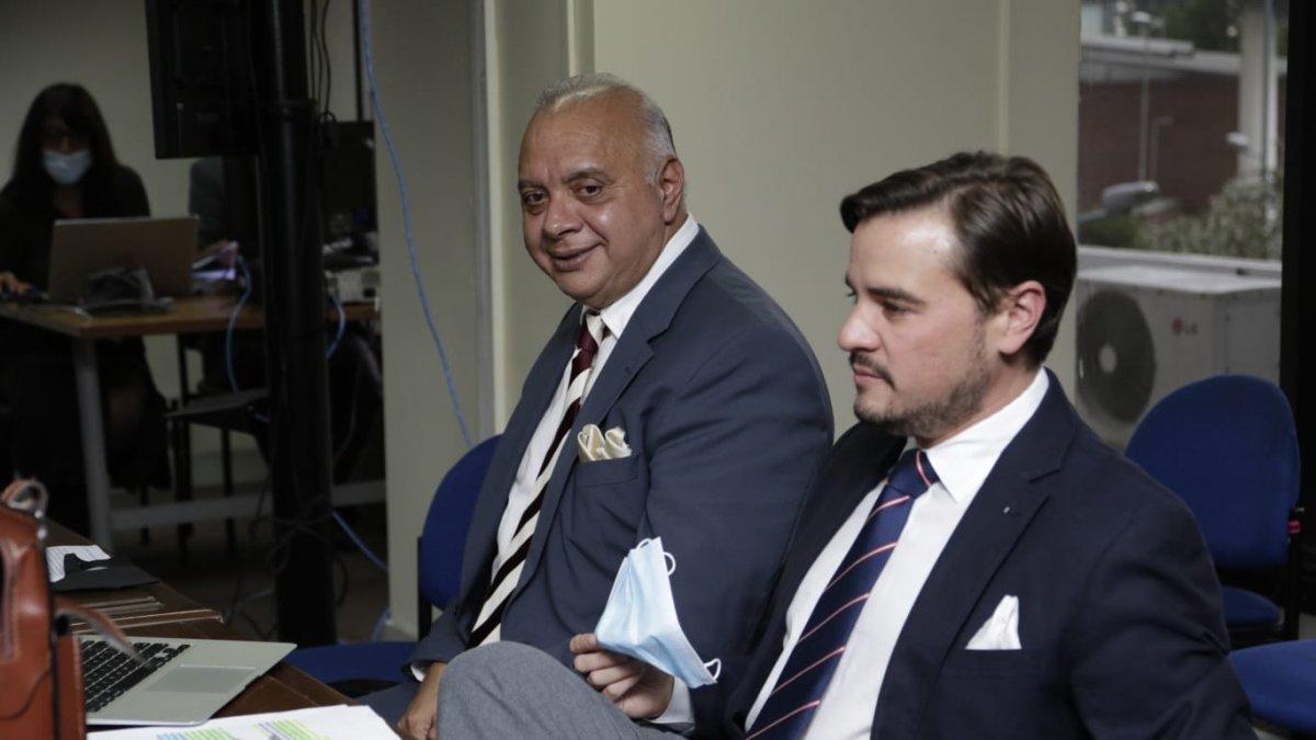 Audiencia. El exasambleísta Galo Lara y su abogado Eduardo León durante la audiencia en la Corte Nacional.
