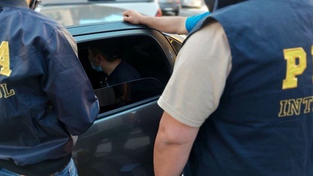 Detención. El hijo del excalde durante su detención en Argentina.