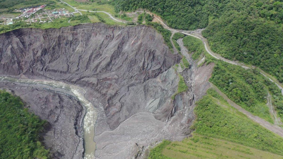 Avance. La erosión del río Coca y de Piedra Fina se acerca a la ruta E45.