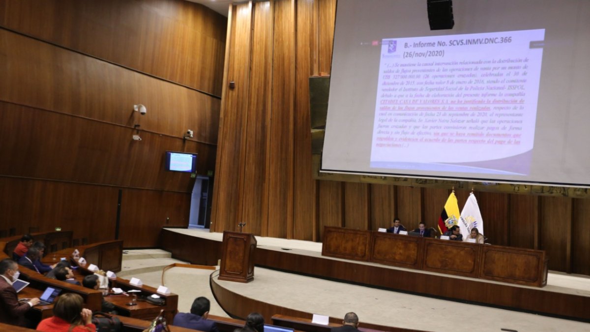 Control. Víctor Anchundia compareció de forma virtual a la Comisión de Fiscalización a finales de noviembre.