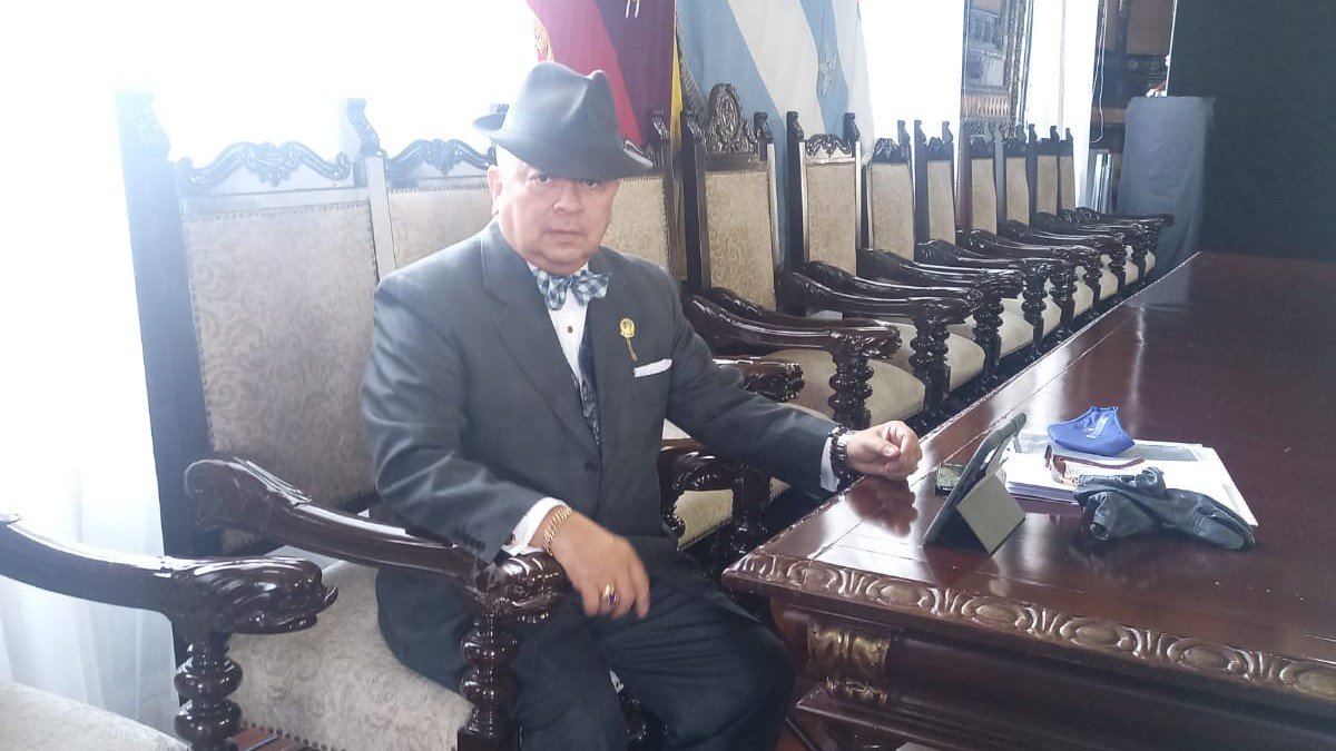 El concejal, este 8 de diciembre, en la sesión que aprobó el presupuesto.