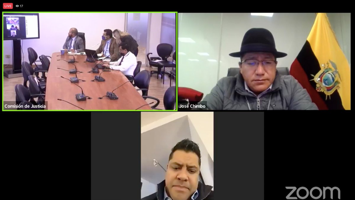La Comisión de Justicia sesionó de manera semipresencial.