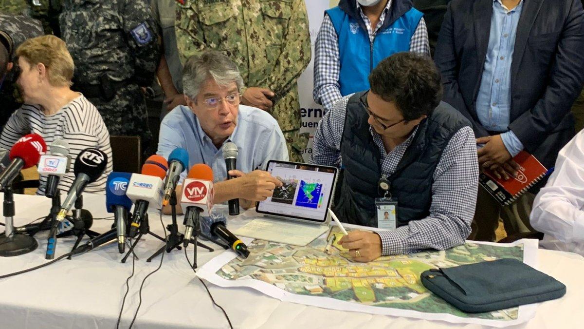 El mandatario Guillermo Lasso dio una rueda de prensa para anunciar medidas.