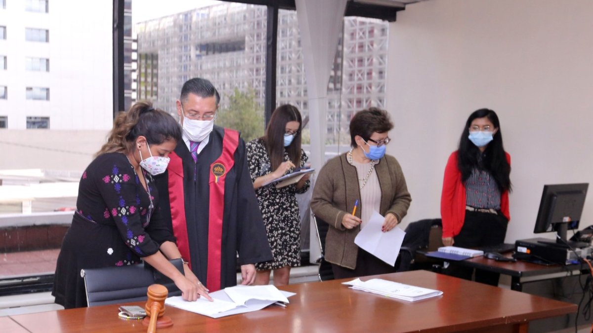 Diligencia. Iván Saquicela el año pasado en una aundiencia de pedido de extradición de un miembro del cartel de Sinaloa reclamado por EE. UU.  Era sospechoso de narcotráfico.