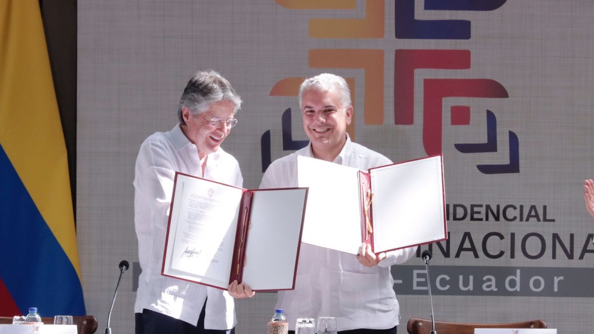 Presidentes. Lasso y Duque tienen una estrecha relación entre países.