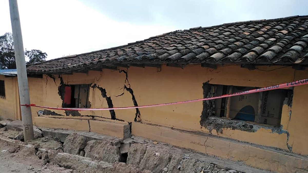 Una de las viviendas más afectadas por el fenómeno natural